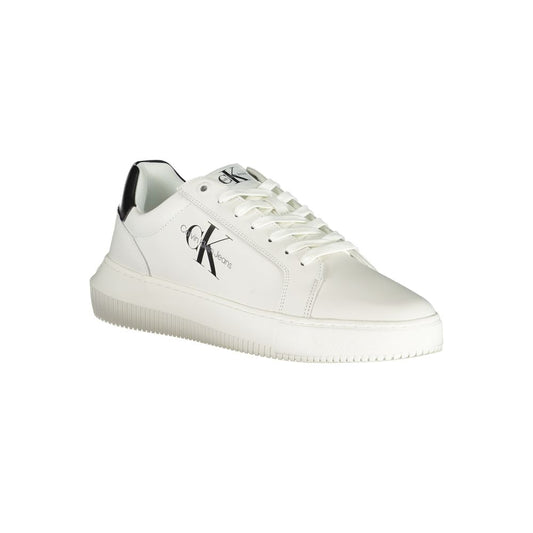 Calvin Klein White Polyester Athletic Sneakers