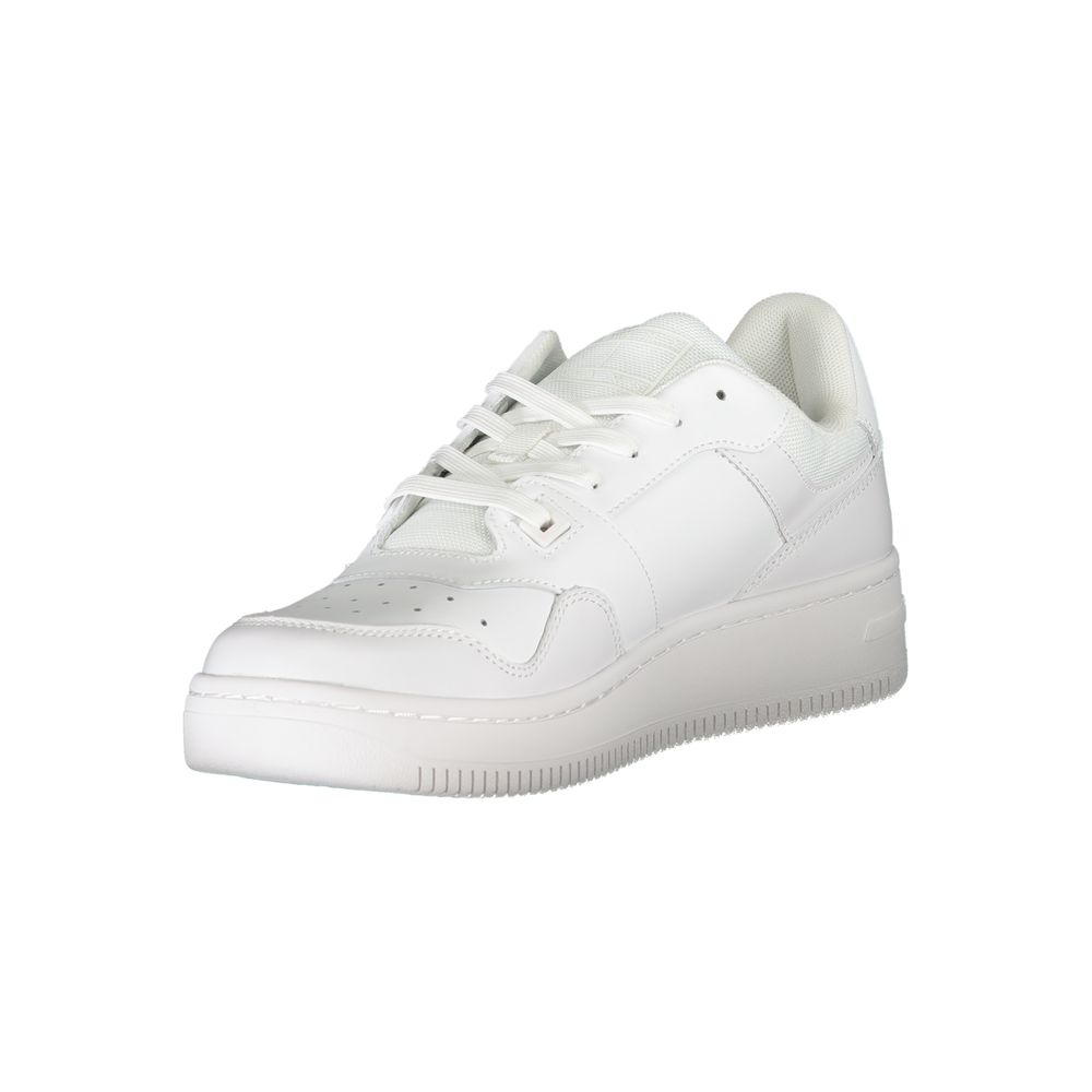 Tommy Hilfiger White Polyester Athletic Sneakers