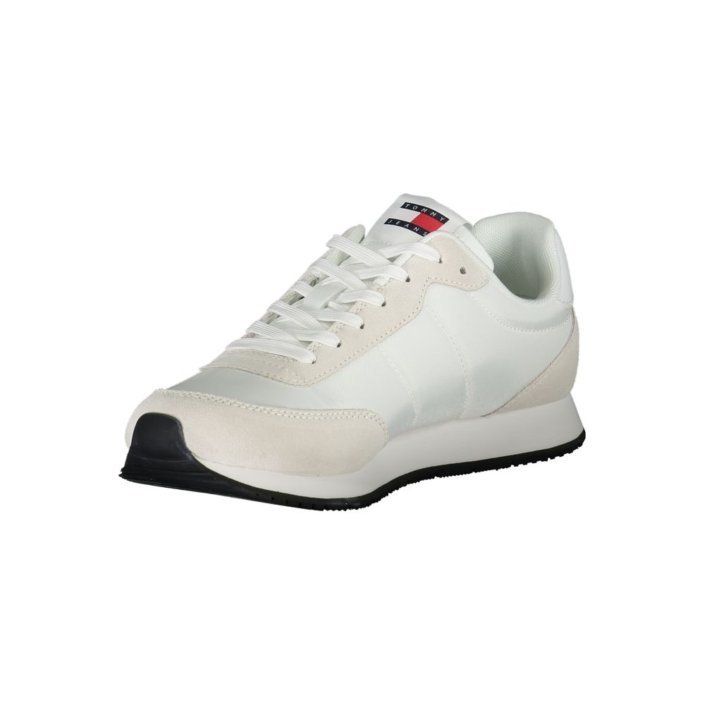 Tommy Hilfiger White Polyester Athletic Sneakers