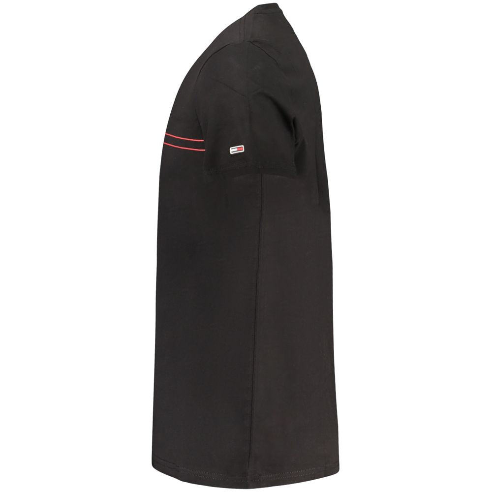 Tommy Hilfiger Black Cotton Men's T-Shirt