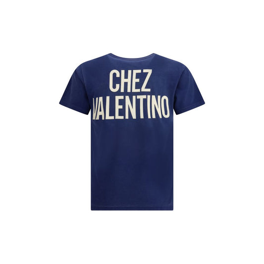 Valentino Blue Cotton T-Shirt