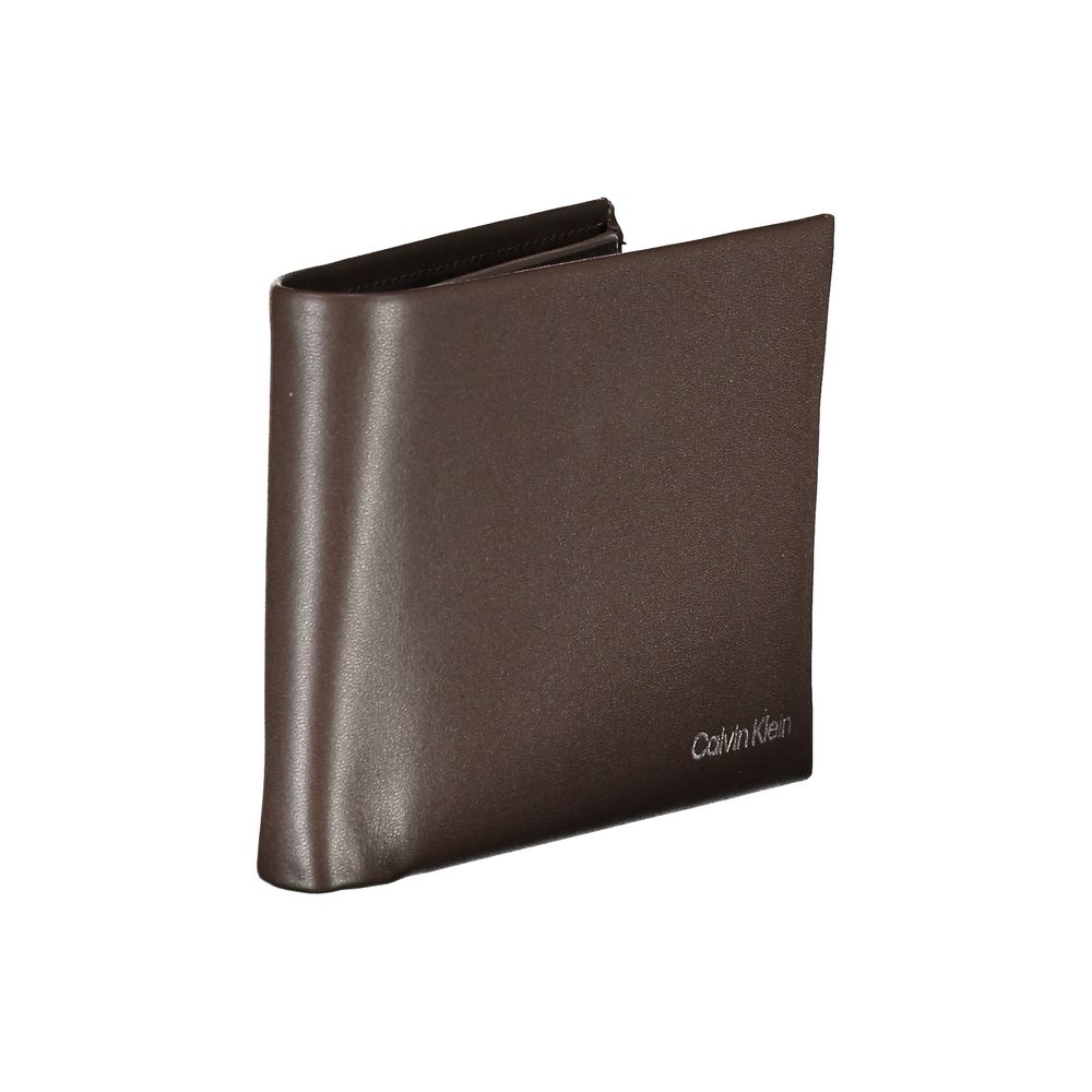 Calvin Klein Marrone Leather Men Wallet