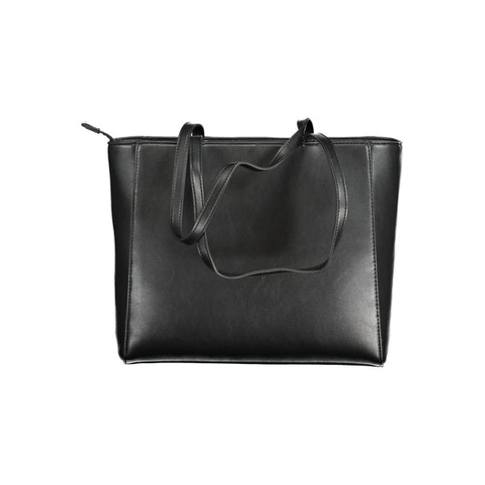 Mario Valentino Black Polyurethane Women Shoulder Bag