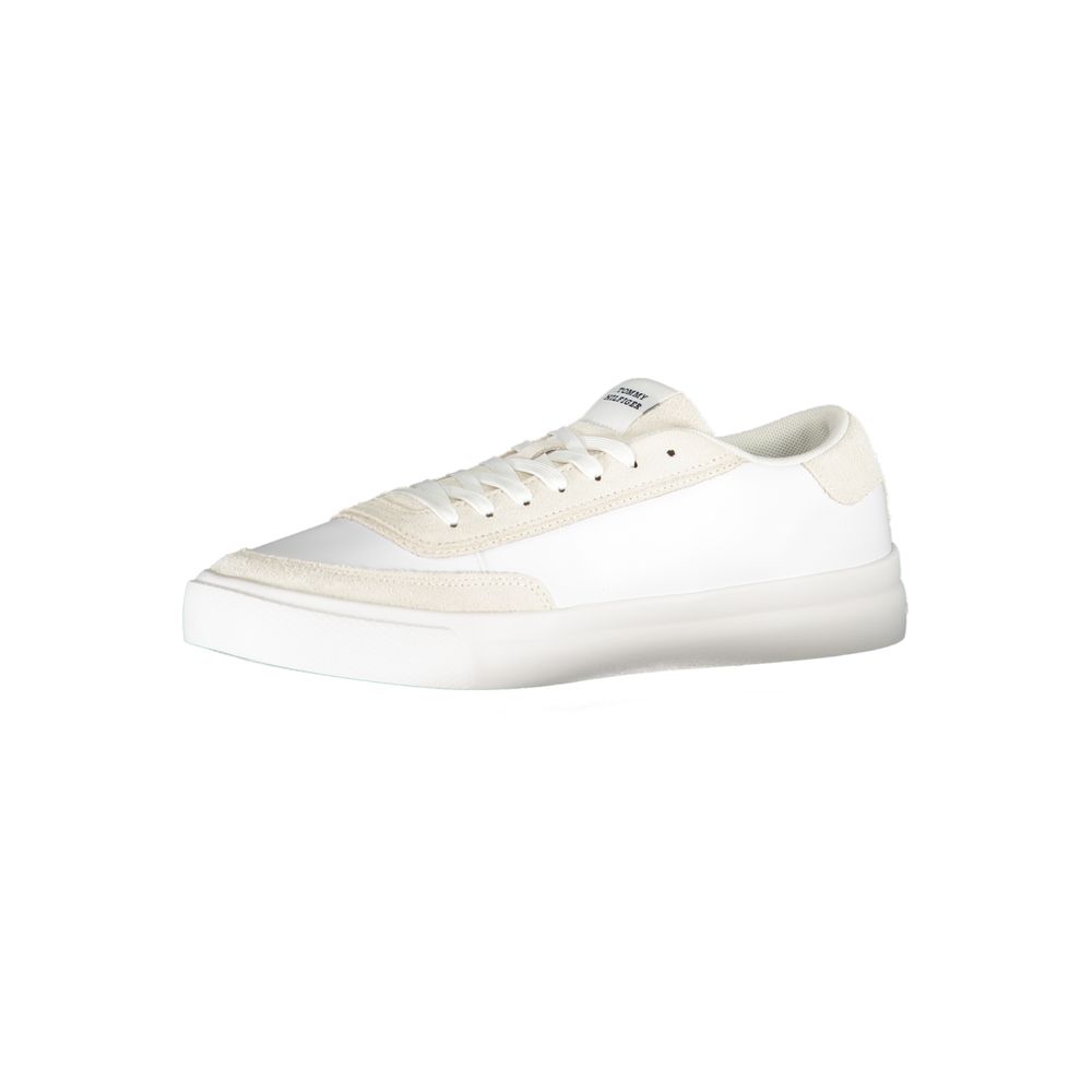 Tommy Hilfiger White Polyester Athletic Sneakers