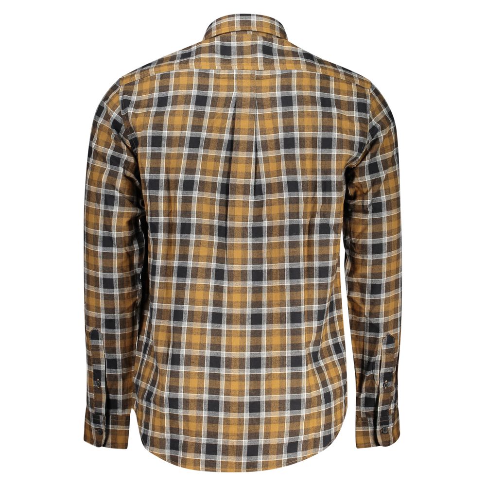 Timberland Brown Cotton Pattern Shirt
