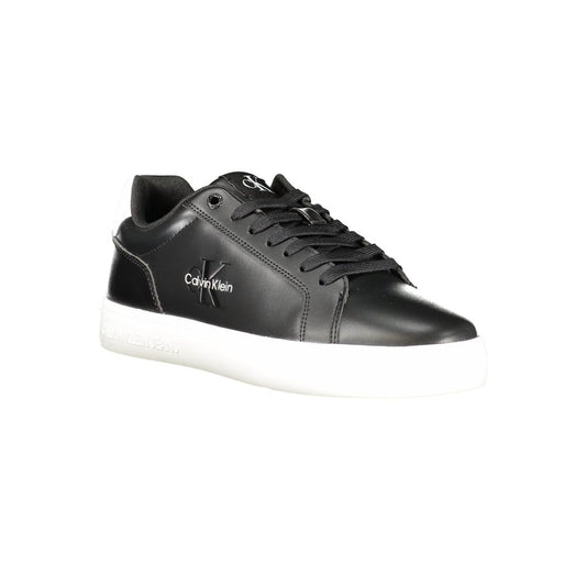 Calvin Klein Black Polyurethane Men Sneaker