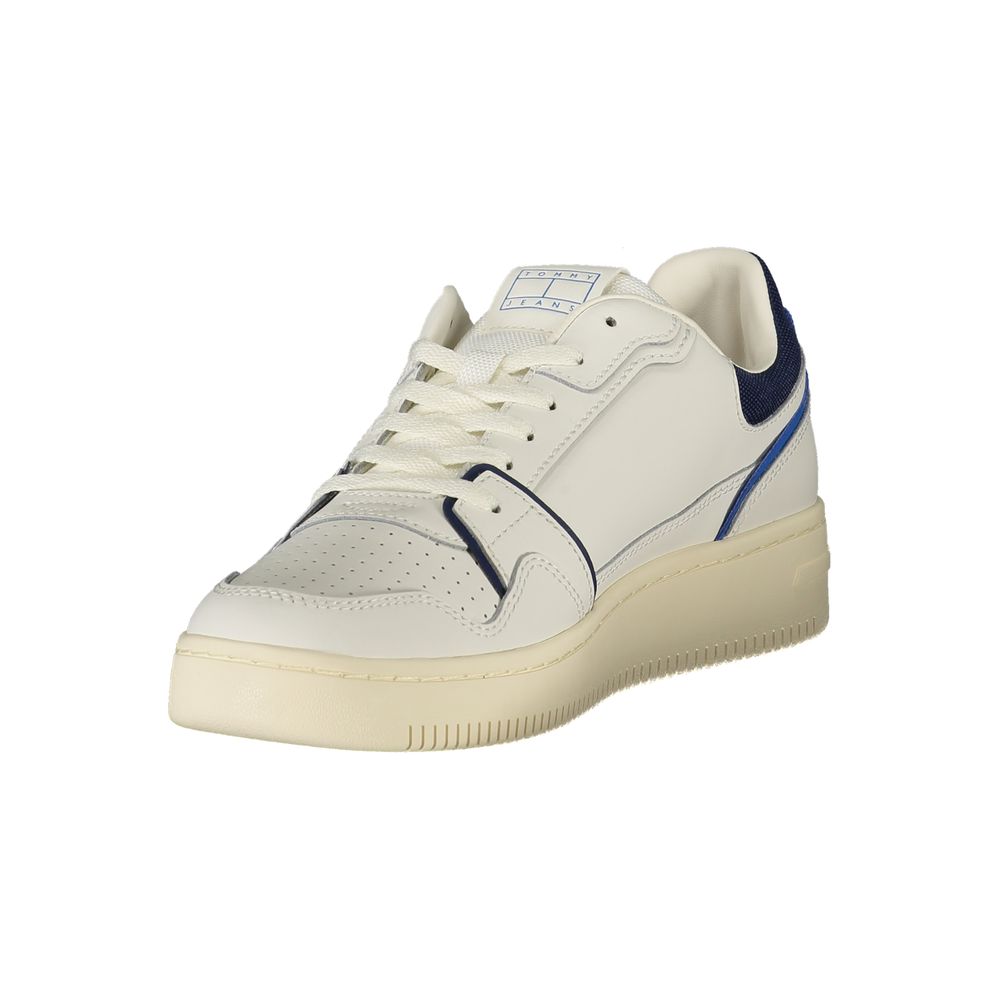 Tommy Hilfiger White Leather Men Sneaker