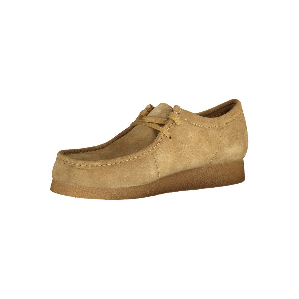 Clarks Beige Suede Mens Sneaker