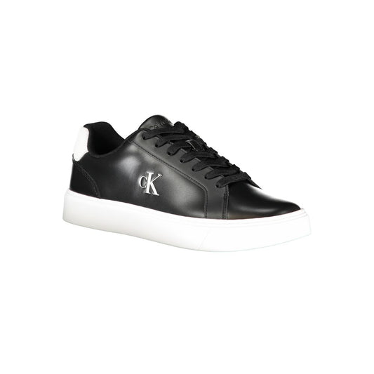 Calvin Klein Black Polyurethane Men Sneaker