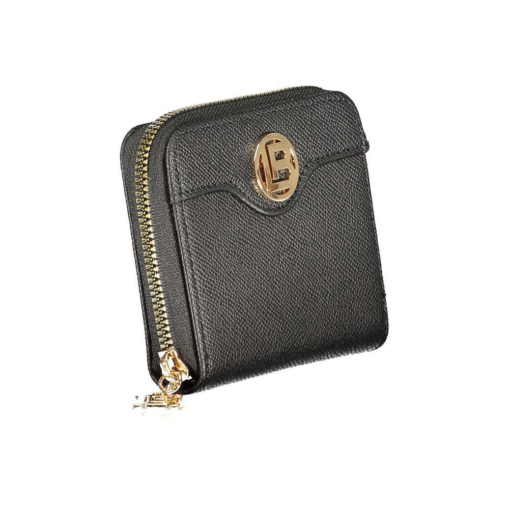 Laura Biagiotti Black Polyurethane Women Wallet