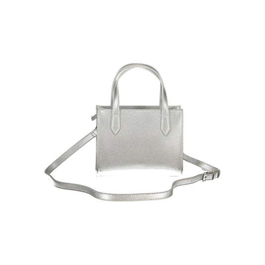 Mario Valentino Silver Polyurethane Women's Handbag