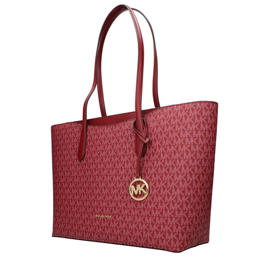 Michael Kors Red Fabric Shoulder Bag