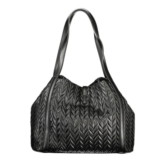 Mario Valentino Black Polyurethane Women Shoulder Bag