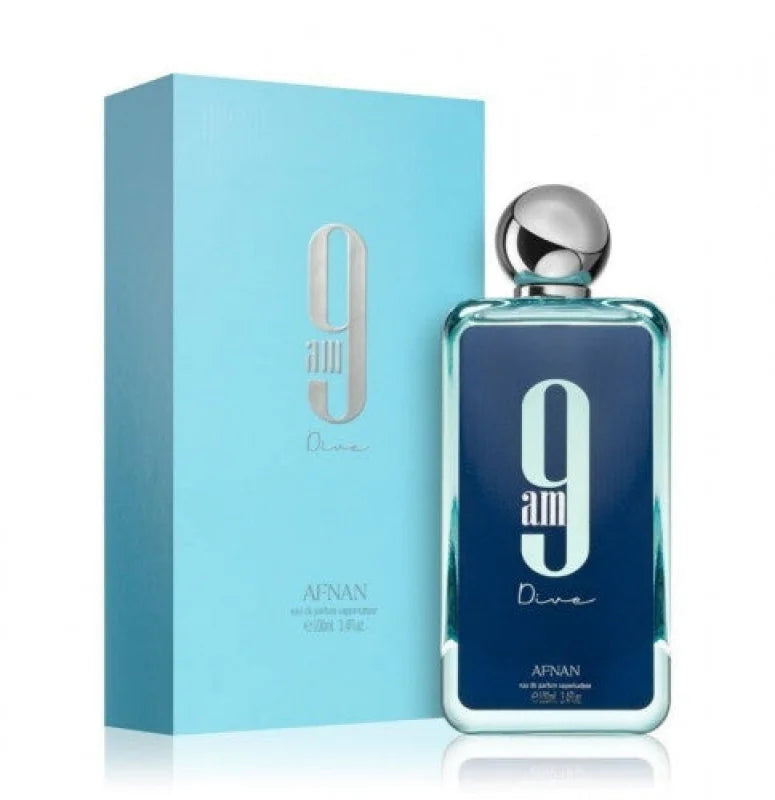Afnan 9 AM Dive Eau Vibrant Woody Spicy Perfume Cologne Unisex Fragrance