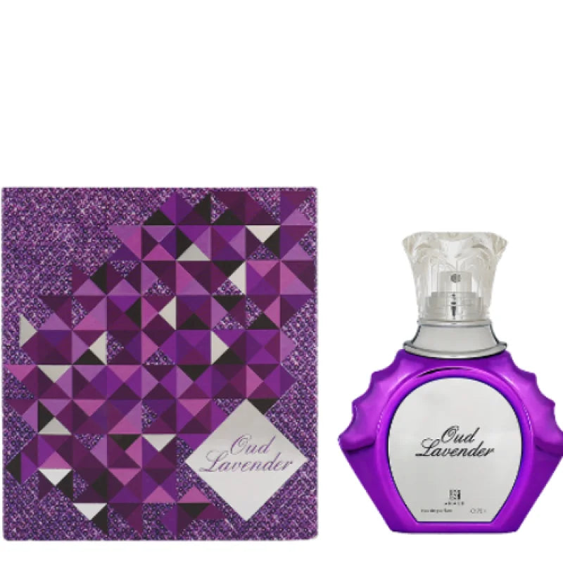 Maghribi Oud Lavender Eau Captures Spring in a Diamond Vial Unisex Fragrance Ahmed Al