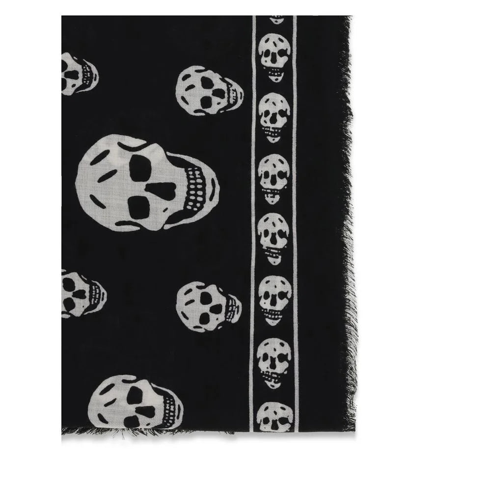 Alexander McQueen Black Modal Scarf