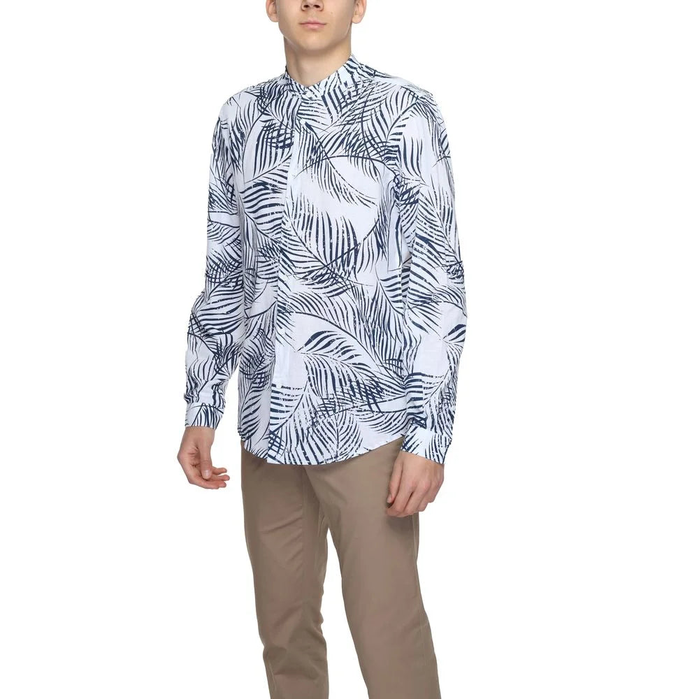 Antony Morato Seoul MMSL00631-FA430600 Mens Leaf Print Shirt