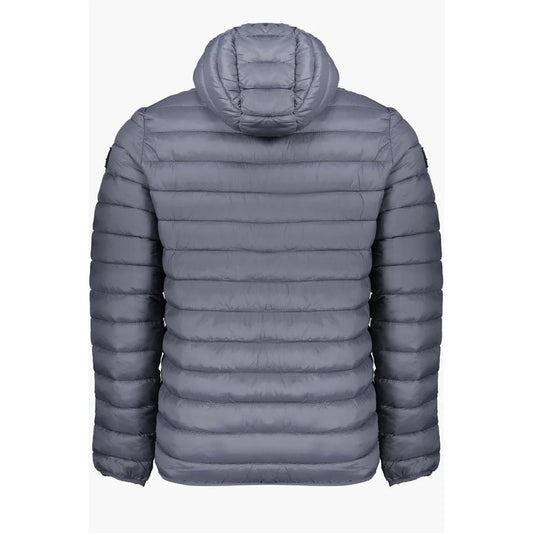 Armata Di Mare Gray Polyamide Men’s Hooded Jacket