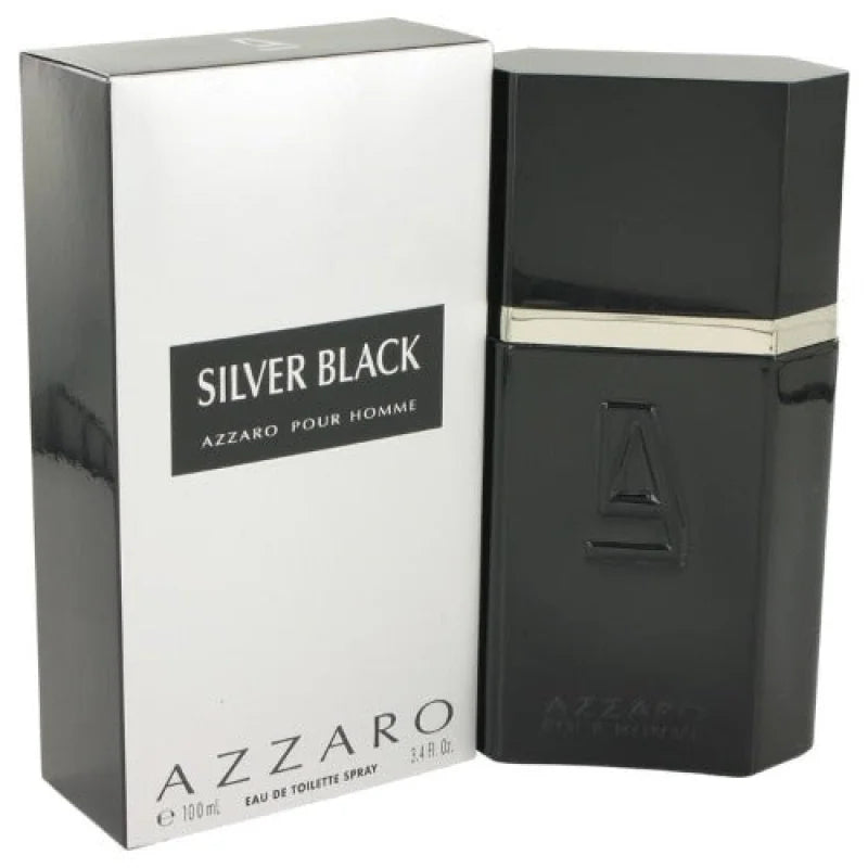 Invigorating Azzaro Silver Black Eau with Smooth Trail Men’s Cologne