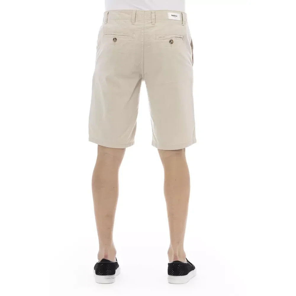 Baldinini Trend Beige Cotton Men Short