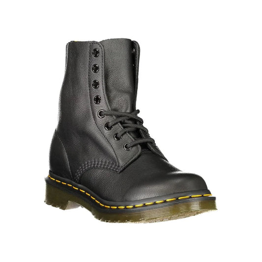 Black Leather DR. MARTENS 1460 Pascal Virginia Ankle Boots Dr. Martens