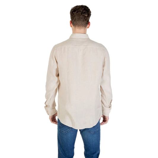 Boss Relegant Long-Sleeve Shirt for Men in Lightweight 100 Percent Linen Hugo