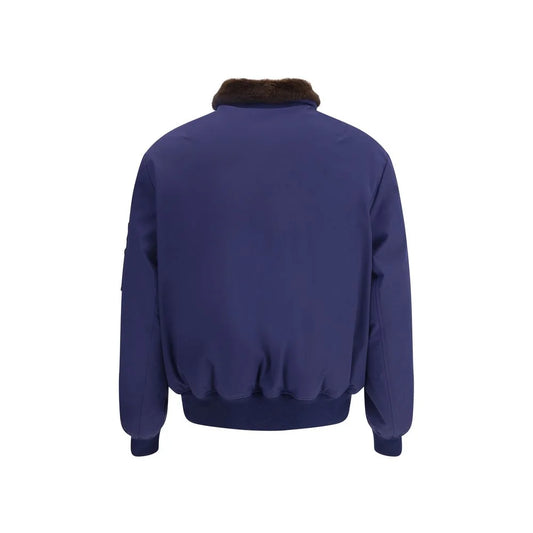 Brunello Cucinelli Blue Polyamide Bomber