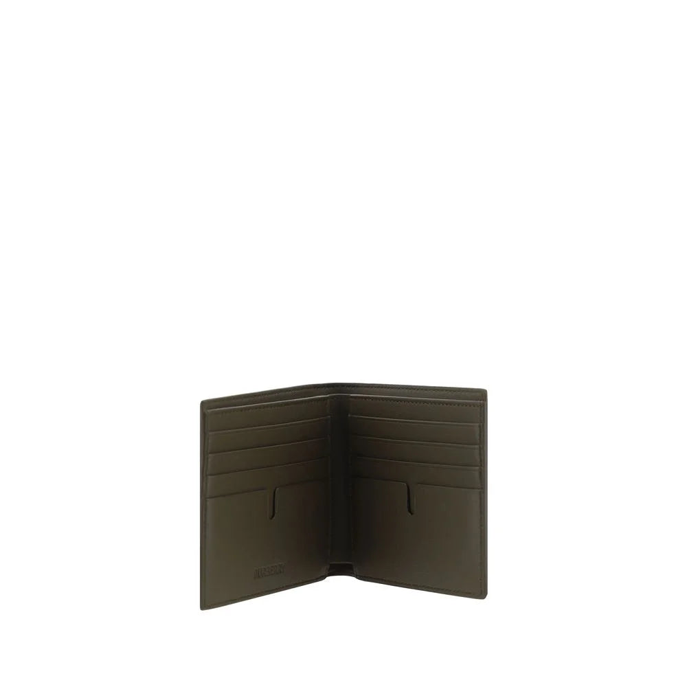 Burberry Beige Calf Leather Bos Taurus Wallet