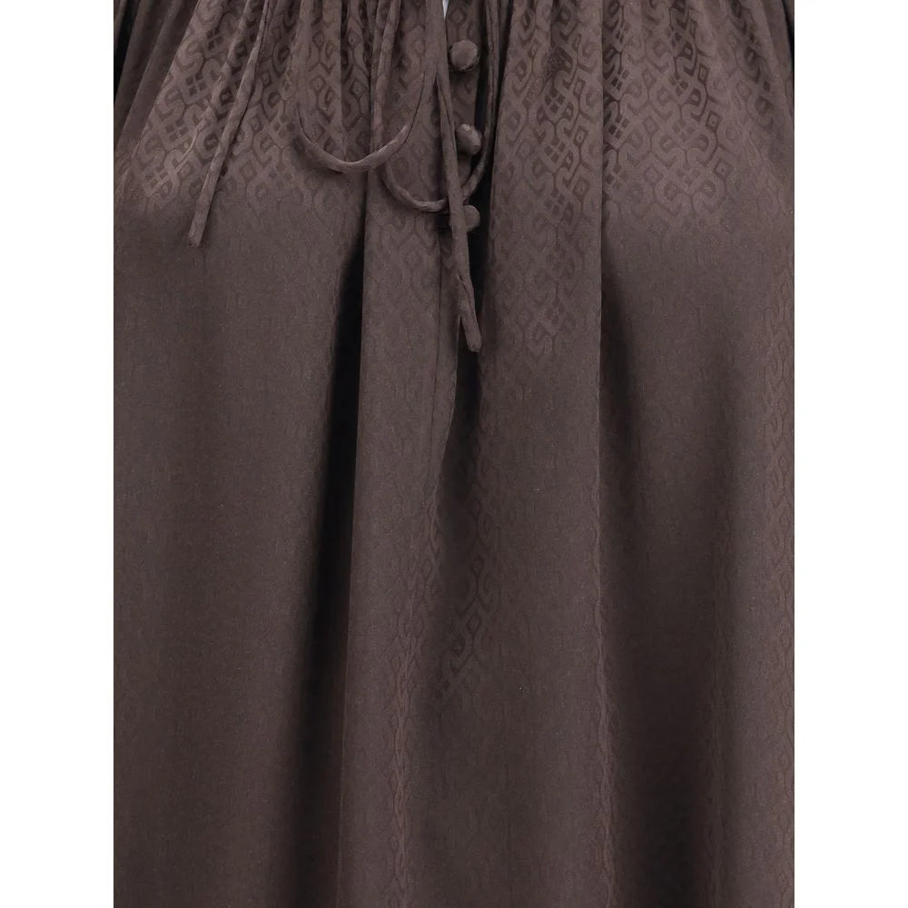 Burberry Brown Silk Blouse