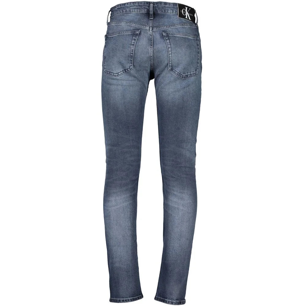 Calvin Klein Blue Cotton Jeans Timeless Washed Denim Style