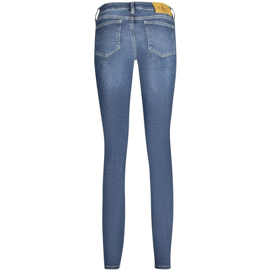 Calvin Klein Mid Rise Skinny Jeans with Chic Washed Effect