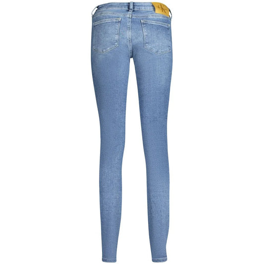 Calvin Klein Mid-Rise Skinny Jeans with Vintage Washed Effect