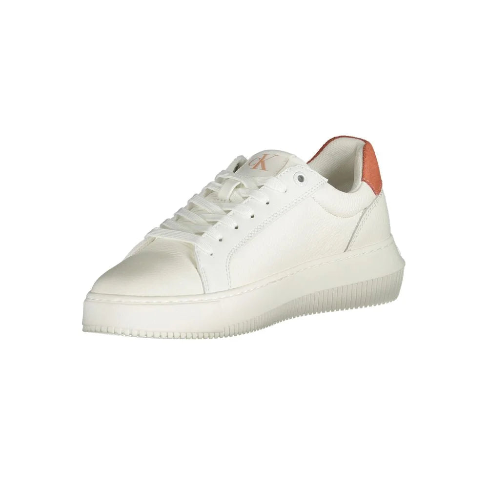 Calvin Klein Sneakers White with Pink Accents for Sporty Chic Style