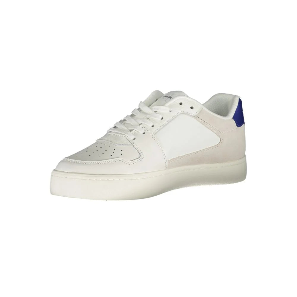 Calvin Klein White Polyester Athletic Sneakers