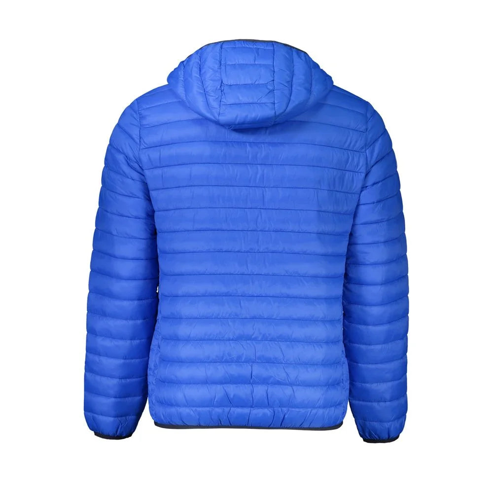 Cavalli Class Blue Polyamide Shell Jacket