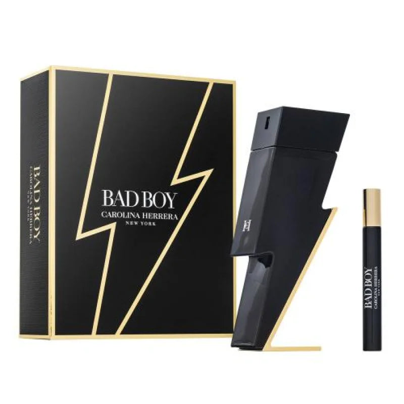 CH Bad Boy 2 Piece Gift Set Eau De Toilette Spray Bold Sensation Men’s Sets Carolina Herrera
