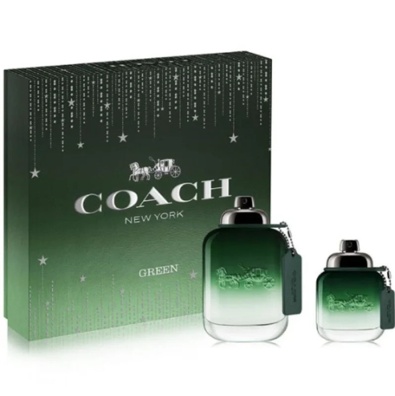 Exciting Coach Green 2 Piece Gift Set Eau De Toilette Spray Men’s Sets