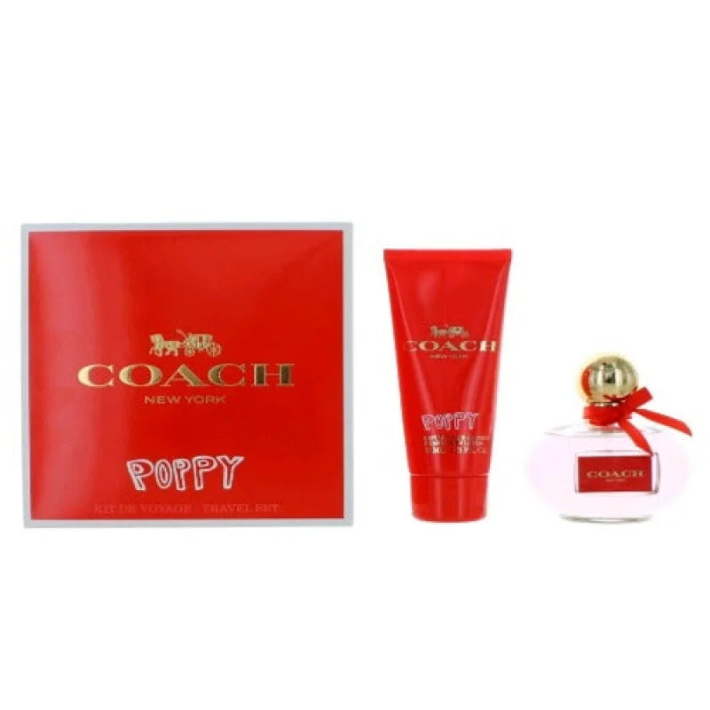 Irresistible Coach Poppy Gift Set with Feminine Florals and Sweet Treats Women’s Perfume