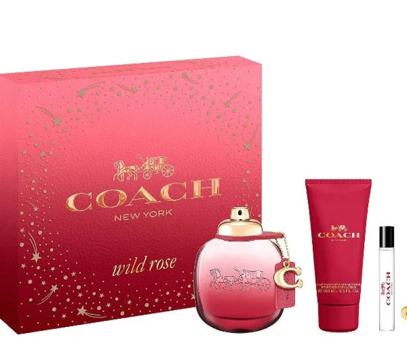 Coach Wild Rose Floral Blooms Gift Set with Juicy Redcurrant Women’s Sets