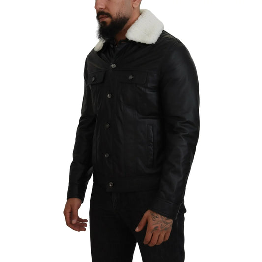 Dolce & Gabbana 100% Authentic Black Bomber Jacket