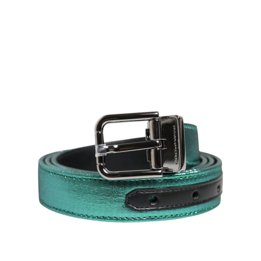 Dolce Gabbana Belt with Eye-Catching Metal Buckle Closure &