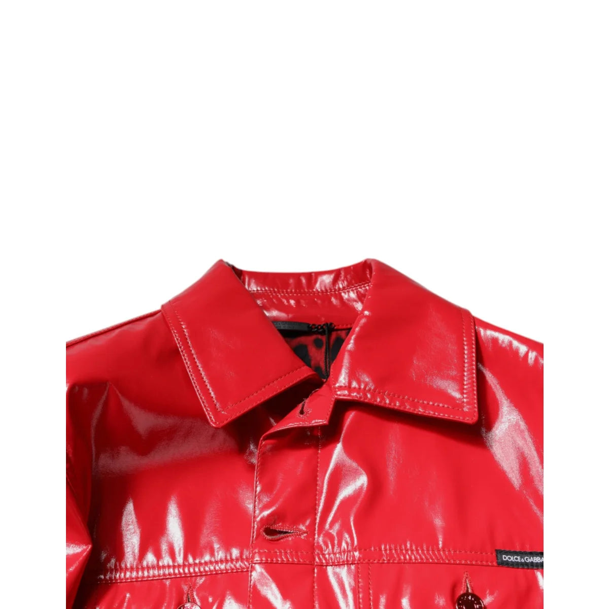 Dolce Gabbana Biker Jacket Luxurious Collared Style for Trendsetters &