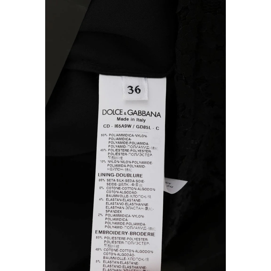 Dolce & Gabbana Black Lace San Valentino Dress Stunning New Arrival