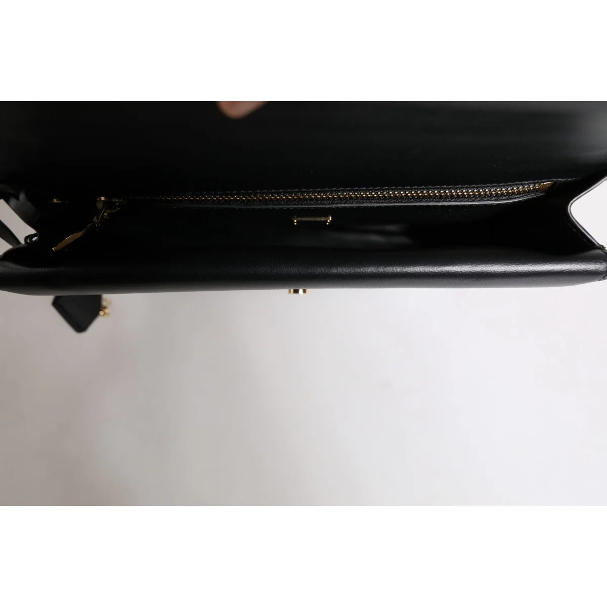 Dolce Gabbana Black Leather Briefcase Bag for Laptop and Documents &