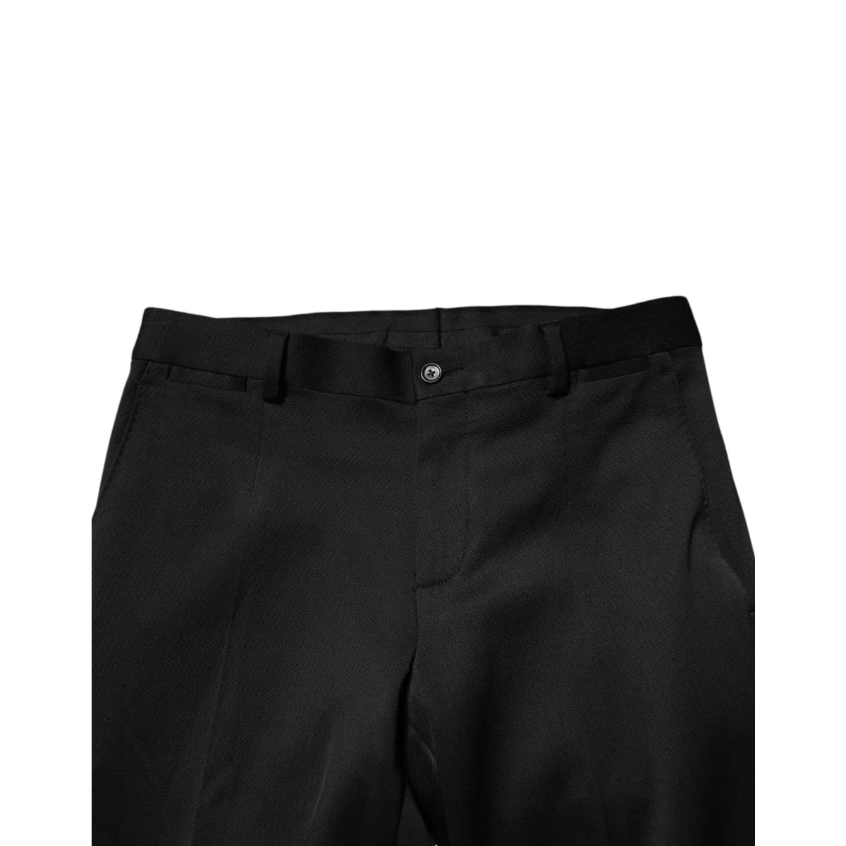 Dolce & Gabbana Black Viscose Formal Trousers for Men
