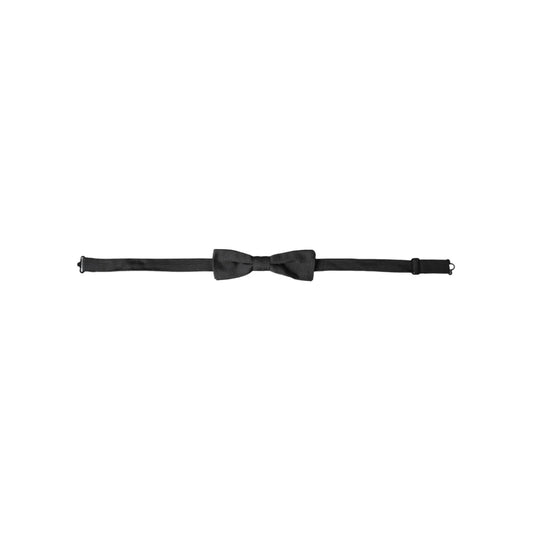 Dolce Gabbana Bow Tie Elegant Accessory with Signature Metal Clasp &