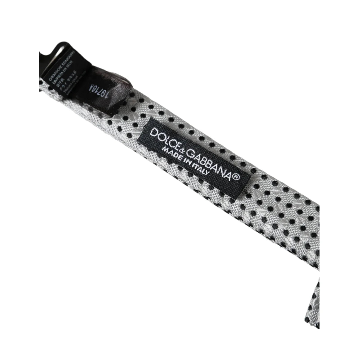 Dolce Gabbana Bow Tie with Elegant Metal Clasp for a Luxe Finish &