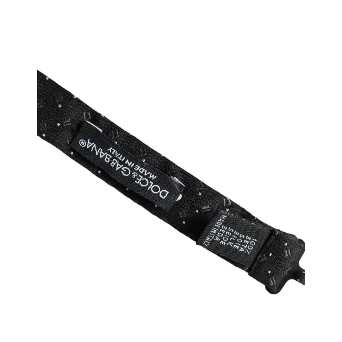 Dolce Gabbana Bow Tie with Metal Clasp Authentic Luxury Accessory &