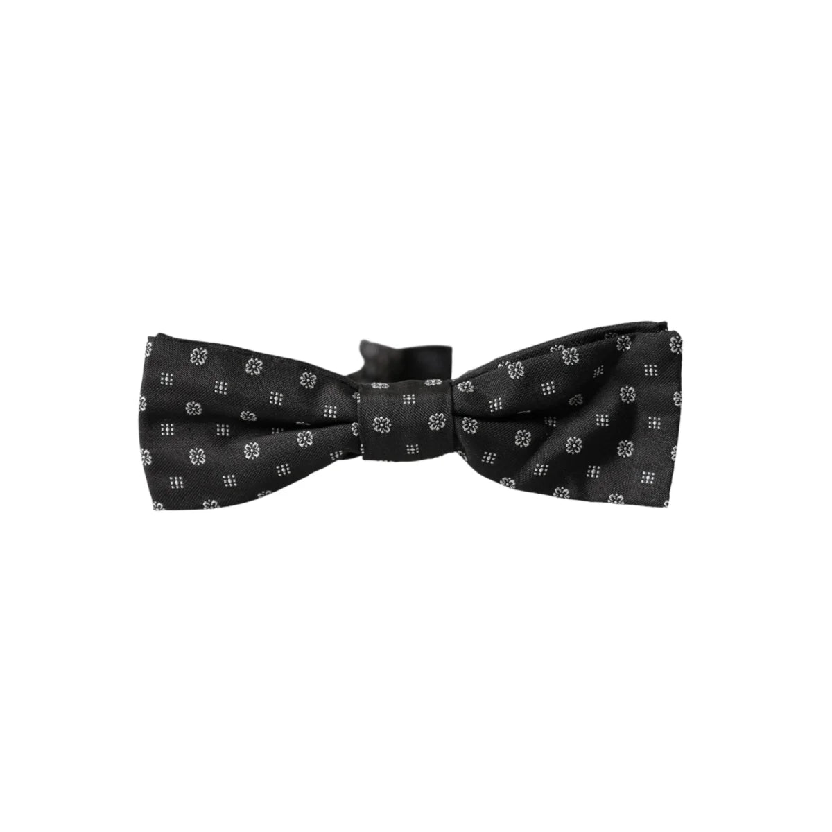 Dolce Gabbana Bow Tie with Sleek Metal Clasp for a Sophisticated Look &