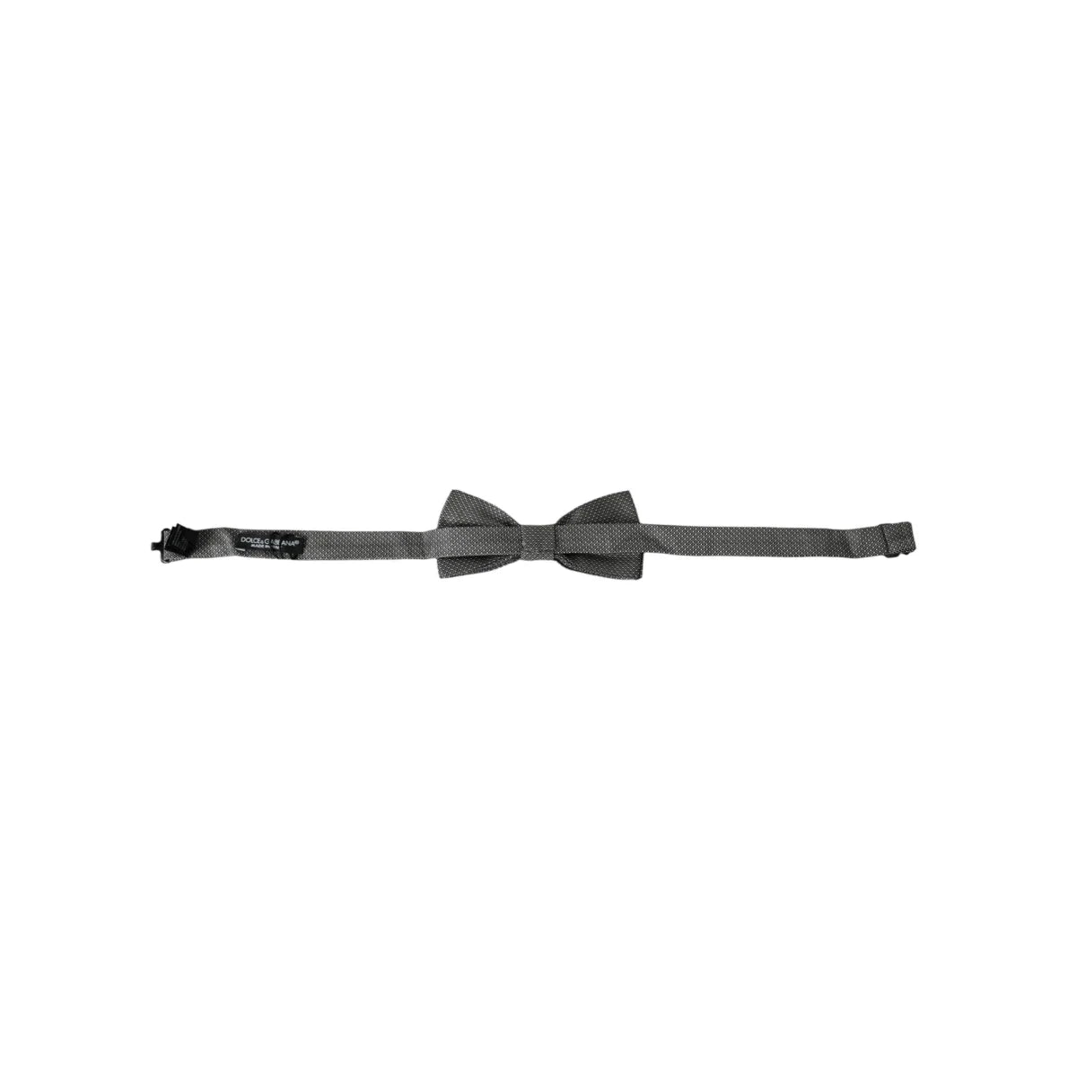 Dolce Gabbana Bow Tie with Sleek Metal Clasp Style &